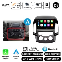 Android OS for Hyundai I30 2006 2007 2008 2009 2010 2011 Car Radio Multimedia Player DSP Stereo WiFi GPS Navigation Head Unit