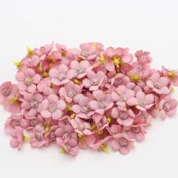100PCS 2cm Mini Artificial Flowers Fake Flower Heads Craft Daisy Silk Flower for Crown Scrap Wedding DIY Garland Headdress Decor