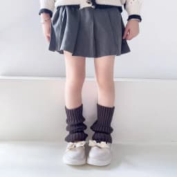 Autumn Solid Color Leg Warmers Middle Tube Socks Knitted Y2K Lolita Style Mid-Calf Socks for Children Girl