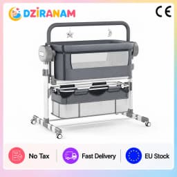 Electric Rocking Baby Crib with Remote Control Bluetooth Music 5 Swing Speeds Timer Adjustable Height Breathable Mesh Mattress Mosquito Net Storage Basket Lockable Wheels Automatic Cradle for Newborn Infant Nursery
