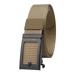 Ratchet Belt for Men Work Casual,1 3/8inch Wide Quick Release Automatic Slide Buckle Nylon Webbing Waist Belt,Gifts for Dad