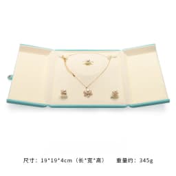 Pearl Necklce Gift Box Velvet Necklace Packaging Box Ring Holder Display Showcase Pendant Organizer