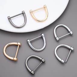 20Pcs Detachable D-Buckle Metal Opening D Ring Buckle Carabiner Clasp For Leather Craft Belt Strap Handle Shoulder Bag