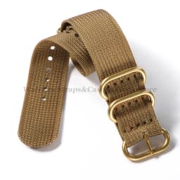 Watch Strap Nylon Silver Black Gold Ring Buckle 18mm 20mm 22mm 24mm Man Women for Seiko Ribbed Braid Replace Watch Accessories