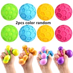 Colorful Vent Ball Safe Squeeze Fidget Toy Adorable Anti-stress Ball TPR Colored Vent Ball Toy Squeezing Toys Relieve Stress