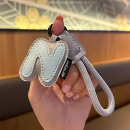 Mixed Color Pu Leather Letter Key Chains A-Z Initial Alphabet Pendant Wristband Key Ring Bag Tag Ornaments Christmas Party Gifts