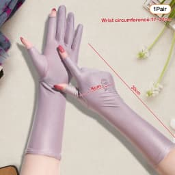 Sunscreen Stretch Women Anti UV Mid-long Breathable Glove For Spring Summer Thin Gloves
