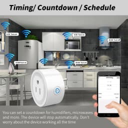 US WiFi Smart Plug Smart Outlet with Timer And Scene Linkage Voice Control Compatible with Alexa And Google Home, CozyLife APP