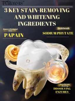 POZOAMIS 30% Hydroxyapatite Toothpaste, For Home Use, Deeply Cleans And Whitens Teeth, Freshens Breath, Protects Gum Health, And Removes Plaque And Tartar.