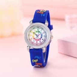 N's Watch Silicone Soft Color Alphabet Text Strap Color Circle Electronic Watch Cross Border Hot Style Men's and Women's Watches
