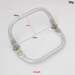 2-30 pieces,Medium 6inch 7.5 inch 8 inch Large 10 inch light weight aluminum tube clutch bag frame,Classical pouch new frames