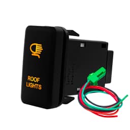 Amber Led Light 12V Car Push Button Switch Winch A/C ON OFF For Toyota 4Runner Tacoma Land Cruiser Reiz Hilux Prado FJ Cruiser