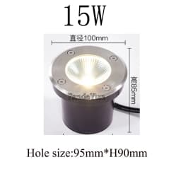 Waterproof LED Light Garden Underground 3W 5W 10W 15W IP68 Outdoor Buried Garden Path Spot Recessed Inground Lighting 220V DC12V