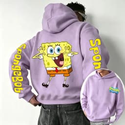 Happy SpongeBob SquarePants Cartoon Anime 2026 New Spring and Autumn Fashion Hoodies for Men and Women