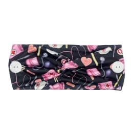 Women Nurse Headbands with Button Wide Headbands for Mask Non Slip Elastic Ear Protection Gift for Doctors Sweatband Hairband