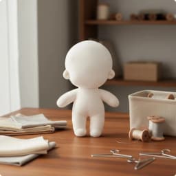 Blank Soft Doll Ivory Soft Doll Body Kids Toy Soft Cuddly