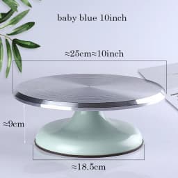 Baking Tools Aluminum Alloy Birthday Cake Turntable Plastic Ceramic Turntable Glass Turntable Flower Mounting Table 10 Inch