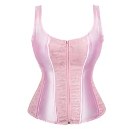 Women Corset with Straps Black Overbust Corset Plus Size Floral Jacquard Corset Zipper Top Gothic Steampunk Corset Bustier