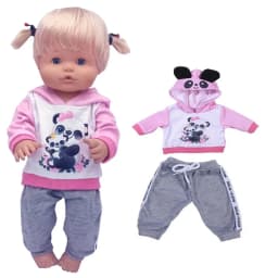 for 40cm Nenuco Doll Winter Clothes Coat Santa Claus 16 Inch Baby Doll Outfits Children Gift Toys Wears