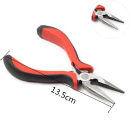 Black Handle Long Nose Mini Pliers Round Flat Long Nose Bent Nose Pliers For Jewellery Making Diy Crafts Necklace Bracelet Tools