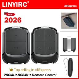 Newest 280MHz-868MHz Multifrequency Garage Door Remote Control Duplicator 433MHz 868MHz Auto Scan Clone Code Grabber Gate Opener