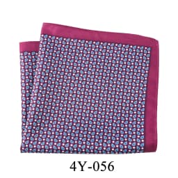 Tailor Smith Men's Classic Red Khaki Print Dot Handkerchiefs Paisley Floral Pockets Square Wedding Hankies Business Gift for Him