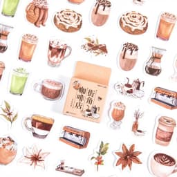 46 Pcs Autumn Forest Party Themed DIY Adhesive Stickers Pack for Decorative Albums Diaries Stick Labels Stationery