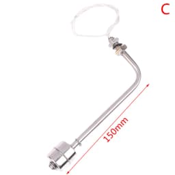 30Styles 45-400mm Stainless Steel Float Switch Tank Liquid Water Level Sensor Double Ball Switch Tank Pool Flow Sensors Float