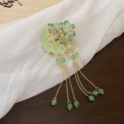 1/2 Pcs New Blue-silver Splicing Butterfly Imitation Pearl Fringe Small Crab Hair Clips for Women Princess Style Bang Shark Clip