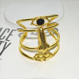 Exaggerated Vintage Alloy Plated Eyes Cuff Bracelet For Women Fashion Jewelry Gorgeous Hand Open Bracelet Accessory