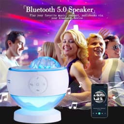 Aurora Star Projector Lamp 2024 Galaxy Starry Sky Atmosphere Light Northern Lights USB Rechargeable Small Nightlight Speaker