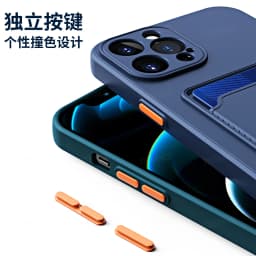 Candy Color Card Slot Wallet Pocket Silicone Case For iPhone 17 Air 16e 16 15 14 Pro Max Plus Soft Silicone Phone Cover
