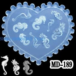 Silicone Nail Art Mold Accessory Molds Various Shape 3D Nail Decorative Mold Silicone Texture for Various Nail Types