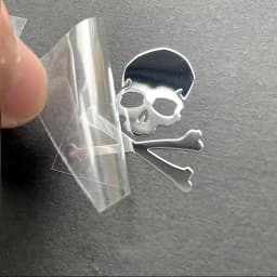 Mastermind-Skull Gold Plated Sticker, Mobile Phone Logo, Power Bank Sticker, Computer Sticker
