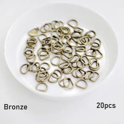 10/20pcs Newest 7mm Mini Ultra-small Belt D-Buckle Doll Bags Buckles Diy Doll Buttons Shoes Accessories