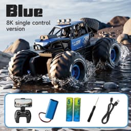 Amphibious 4WD RC Crawler 50Min Run Time IPX7 Waterproof APP and Gesture Control Off Road Drift HD Camera For All Terrain Advent