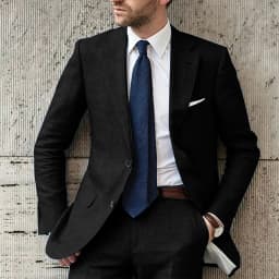 Blue Men Suits Elegant Full Set Notch Lapel Single Breasted Luxury 2 Piece Jacket Pants Slim Fit Wedding Costume for Groom 2024