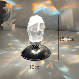 Light Shadow K9 Crystal Stone Lamp 16 color RGB Control Diamond Table Light Fashion Design Home Decoration Bedroom Living Room