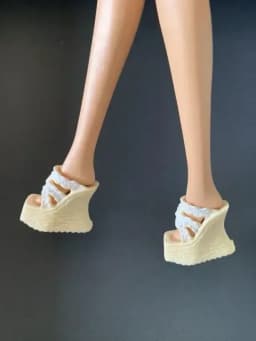 New styles Doll shoes high heel boots flat shoes toy blue yellow red purple for your BB 1/6 dolls A199a