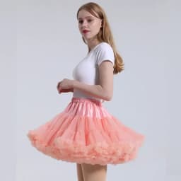 ARBXD Women Tutu Skirt Solid Fluffy Tulle Princess Ball Gown Pettiskirt Ladys Ballet Party Performance Dress for Women's Clothes