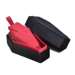 Velvets Jewelry Storage Box Coffin Shape Ring Necklace Earring Box Display Cases Desktop Decoration Jewelry Organizer