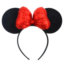 Anime Mouse Ears Headhand Cosplay Kawaii Cartoon Elastic Hair Accessories Party Sequin Bows Hairband Toys Children Adults Gift