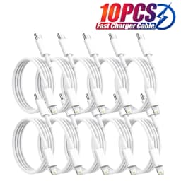 10PCS PD 35W USB Cable For iPhone 14 13 12 11 Pro Max 7 8 14 Plus XS XR Fast Charging USB C Cable Charger Date Wire Accessories