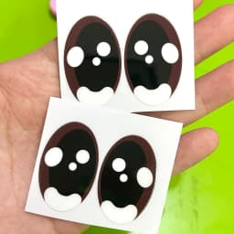 38cm Mokoko Eye Stickers For Labu Eye Makeup Color False Eyelash Customization Gorgeous And Exquisite Periphery Stickers