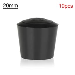 10pcs/pack Black Round Table Chair Foot Cover Rubber Chair Leg Caps Non-Slip Chair feet Pad Furniture Accessories