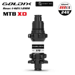 GOLDIX M370 MTB Bike Hub 24H Straight Pull 6-Bolt Disc Brake 36T Ratchet Sealed Bearing Boost HG XD MS Freehub Thru Axle Hubset