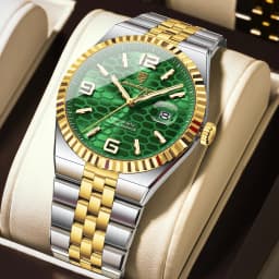 POEDAGAR High Quality Original Men Clock Waterproof Luminous Date Luxury Man Watch Stainless Steel Quartz Men's Watches Male+Box