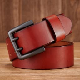 4.3cm Thick High Quality Cowskin Genuine Leather Belt For Men Luxury Designer Male Belt Double Pin Buckle Cowboy Jeans Strap