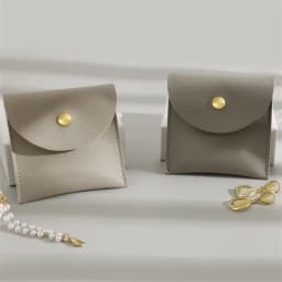 High-end PU Leather Jewelry Packaging Bags Flap Snap Necklace Ring Bracelet Earrings Gift Storage Jewelry Organizer Pouch Joyero