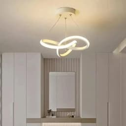 Modern LED Pendant Light With Irregular Streamlined Design Creative Small Hanging Light For Bedrooms Dining Rooms Study Rooms